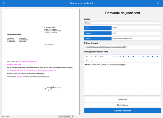 Capture d'écran du logiciel Comee : Personnalisez votre contenu